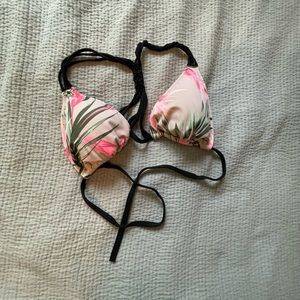 PINK Victorias Secret floral swim suit top